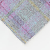Weathered Lavender Plaid Fleece Deken (Hoek)