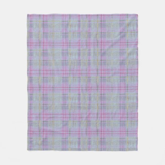 Weathered Lavender Plaid  Fleece Deken (Voorkant)