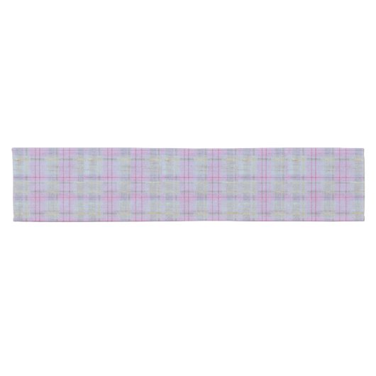 Weathered Lavender Plaid Harmony Korte Tafelloper (Horizontaal)