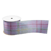  Weathered Lavender Plaid  Satijnen Lint (Spoel)