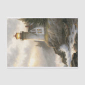 Weathered Lighthouse At Dusk Decoupage Tissuepapier (Voorkant)