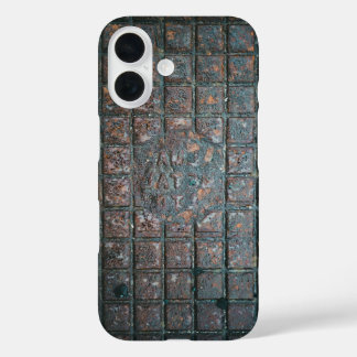 Weathered Metal Grate iPhone 16 Hoesje