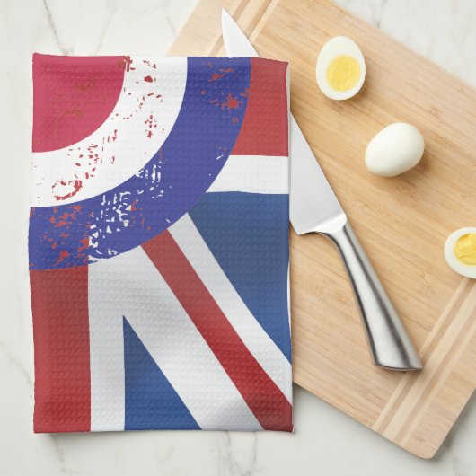 Weathered Mod Target on zijde effect Union Jack Theedoek (Quarter Fold)