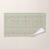 Weathered Neutral Sage Plaid Bad Handdoek (Handdoek)