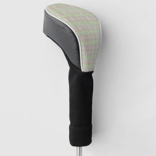 Weathered Neutral Sage Plaid Golfheadcover (Schuin)