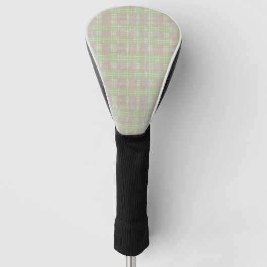Weathered Neutral Sage Plaid Golfheadcover (Voorkant)