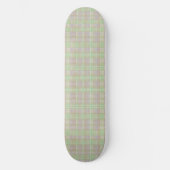 Weathered Neutral Sage Plaid Persoonlijk Skateboard (Voorkant)