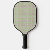 Weathered Neutral Sage Plaid Pickleball Paddle (Achterkant)