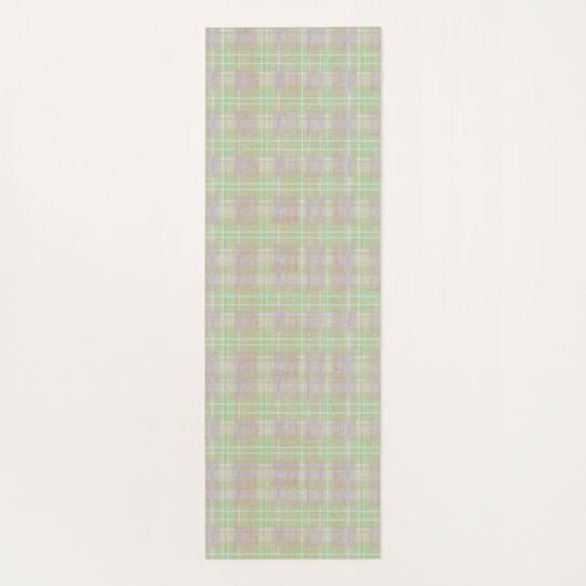 Weathered Neutral Sage Plaid Yogamat (Achterkant)