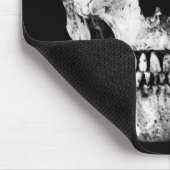 Weathered Old Skull - zwart & wit Muismat (Hoek)