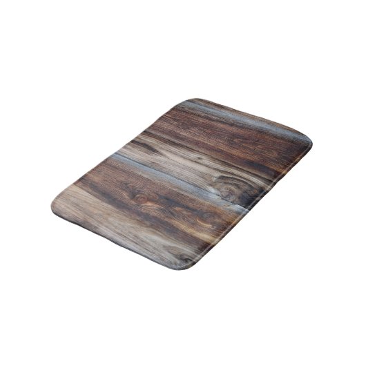 Weathered Old Wood Wall textuur Badmat (Gekanteld)