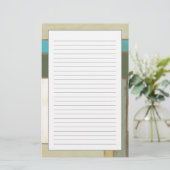 Weathered Panel Paining by Jennifer Goldberger Briefpapier (Staand voorkant)