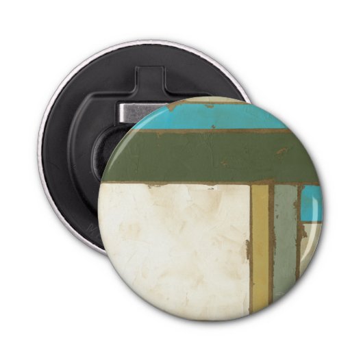 Weathered Panel Paining by Jennifer Goldberger Button Flesopener (Voorkant)