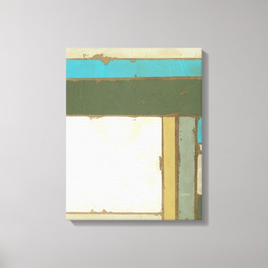 Weathered Panel Paining by Jennifer Goldberger Canvas Afdruk (Voorkant)