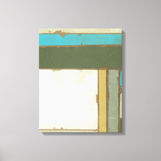 Weathered Panel Paining by Jennifer Goldberger Canvas Afdruk (Voorkant)