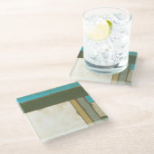 Weathered Panel Paining by Jennifer Goldberger Glazen Onderzetter (Schuin)