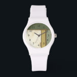 Weathered Panel Paining by Jennifer Goldberger Horloge<br><div class="desc">De weerskwaliteit van dit Jennifer Goldberger schilderij geeft het een hedendaags gevoel, zoals een spijkerbroek met gaten in die schilderij voordat je ze koopt. Zet het op je muur en geniet van de mooie schoonheid!</div>