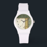 Weathered Panel Paining by Jennifer Goldberger Horloge<br><div class="desc">De weerskwaliteit van dit Jennifer Goldberger schilderij geeft het een hedendaags gevoel,  zoals een spijkerbroek met gaten in die schilderij voordat je ze koopt. Zet het op je muur en geniet van de mooie schoonheid!</div>