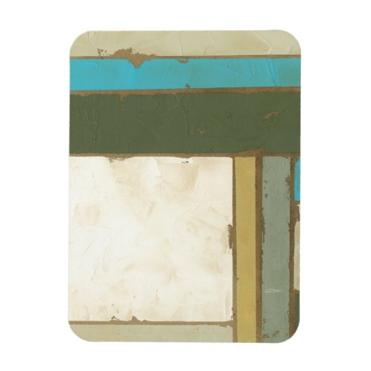 Weathered Panel Paining by Jennifer Goldberger Magneet (Verticaal)