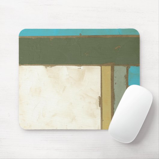 Weathered Panel Paining by Jennifer Goldberger Muismat (Met muis)