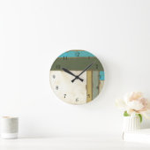 Weathered Panel Paining by Jennifer Goldberger Ronde Klok (Huis)