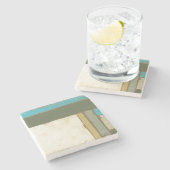 Weathered Panel Paining by Jennifer Goldberger Stenen Onderzetter (Zijkant)