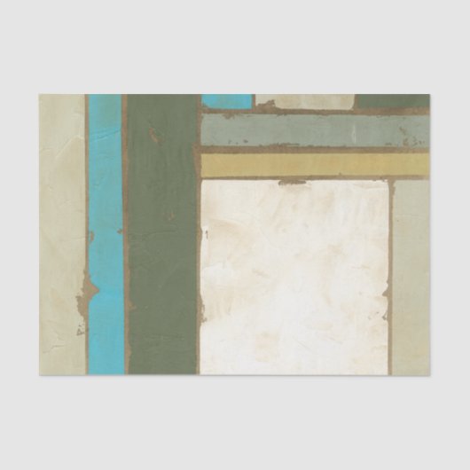 Weathered Panel Paining by Jennifer Goldberger Tissuepapier (Voorkant)