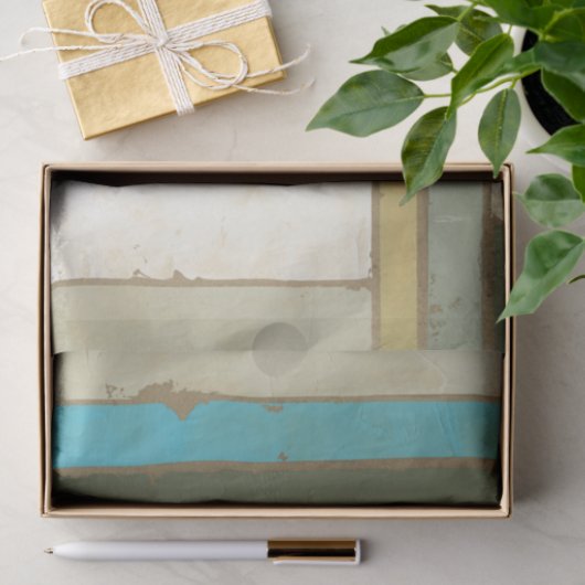 Weathered Panel Paining by Jennifer Goldberger Tissuepapier (Geschenk)