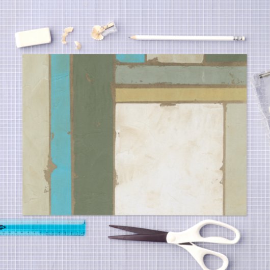 Weathered Panel Paining by Jennifer Goldberger Tissuepapier (Craft)