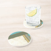 Weathered Panel Paining by Jennifer Goldberger Zandsteen Onderzetter (Zijkant)