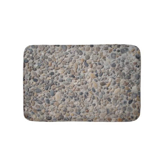 Weathered Pebbles Cool Funny Realistic Cobblestone Badmat (Voorkant)