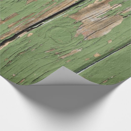 Weathered Peeling Paint op Houden Boards Cadeaupapier (Hoek)