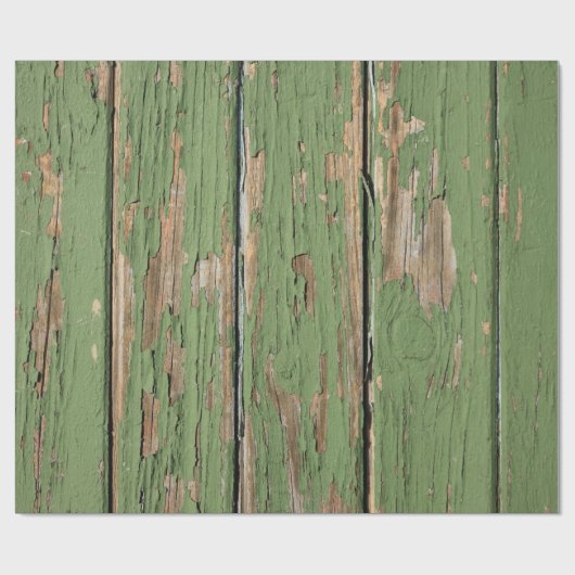 Weathered Peeling Paint op Houden Boards Cadeaupapier (Vlak)