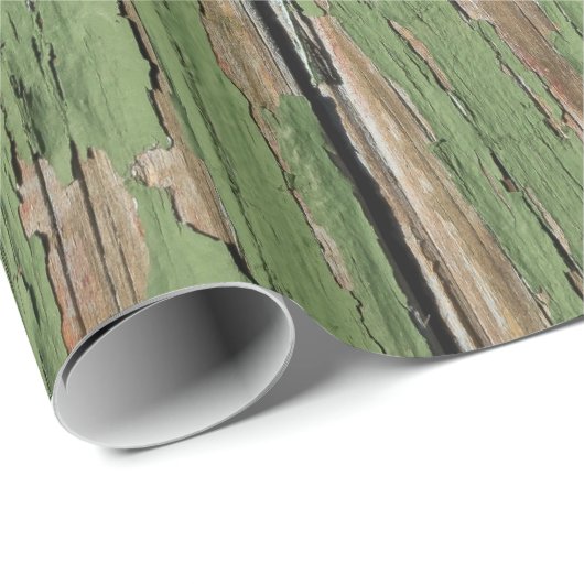 Weathered Peeling Paint op Houden Boards Cadeaupapier (Rol Hoek)