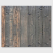 Weathered Redwood Fence Close-up Foto Afbeelding P Cadeaupapier (Vlak)