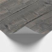 Weathered Redwood Fence Close-up Foto Afbeelding P Cadeaupapier (Hoek)