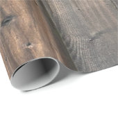 Weathered Redwood Fence Close-up Foto Afbeelding P Cadeaupapier (Rol Hoek)