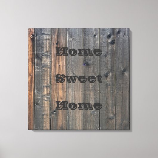 Weathered Redwood Fence Close-up Foto Afbeelding P Canvas Afdruk (Voorkant)