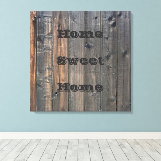 Weathered Redwood Fence Close-up Foto Afbeelding P Canvas Afdruk (Insitu (Houten vloer))