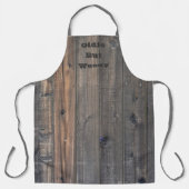 Weathered Redwood Fence Close-up Foto Afbeelding P Schort (Voorkant)