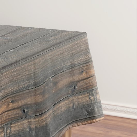 Weathered Redwood Fence Close-up Foto Afbeelding P Tafelkleed (Voorbeeld)