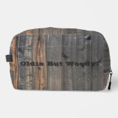 Weathered Redwood Fence Close-up Foto Afbeelding P Toilettasje (Voorkant)