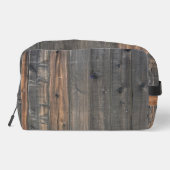 Weathered Redwood Fence Close-up Foto Afbeelding P Toilettasje (Achterkant)