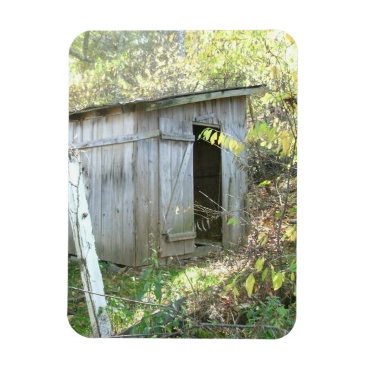 Weathered Rustic Shed Magneet (Verticaal)