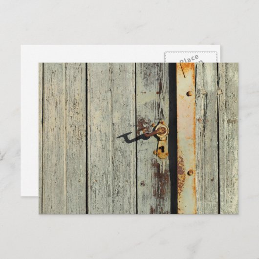 Weathered Rusty Deurhandvat Briefkaart (Voorkant / Achterkant)