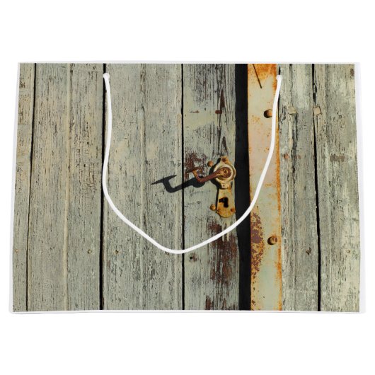 Weathered Rusty Deurhandvat Large Cadeautasje (Voorkant)