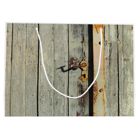 Weathered Rusty Deurhandvat Large Cadeautasje (Achterkant)