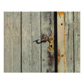 Weathered Rusty Deurhandvat Poster (Voorkant)