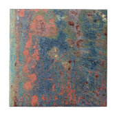 Weathered Rusty Metal Texture Tegeltje (Voorkant)