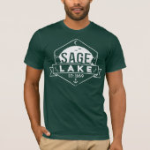 Weathered Sage Lake 1-Color T-Shirt (Voorkant)